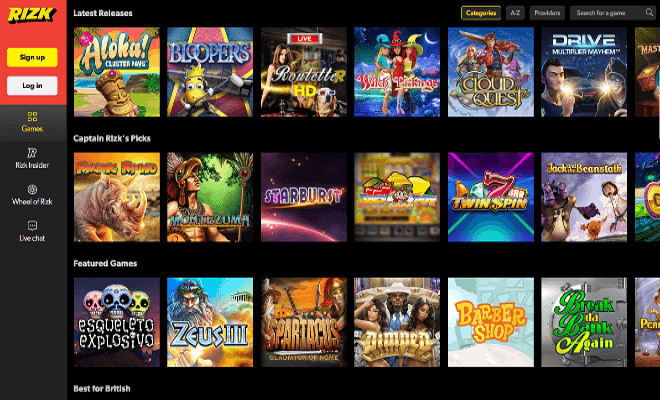 rizk-screenshot Rizk Casino 3